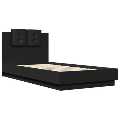 vidaXL Bed Frame without Mattress Black 90x190 cm Single