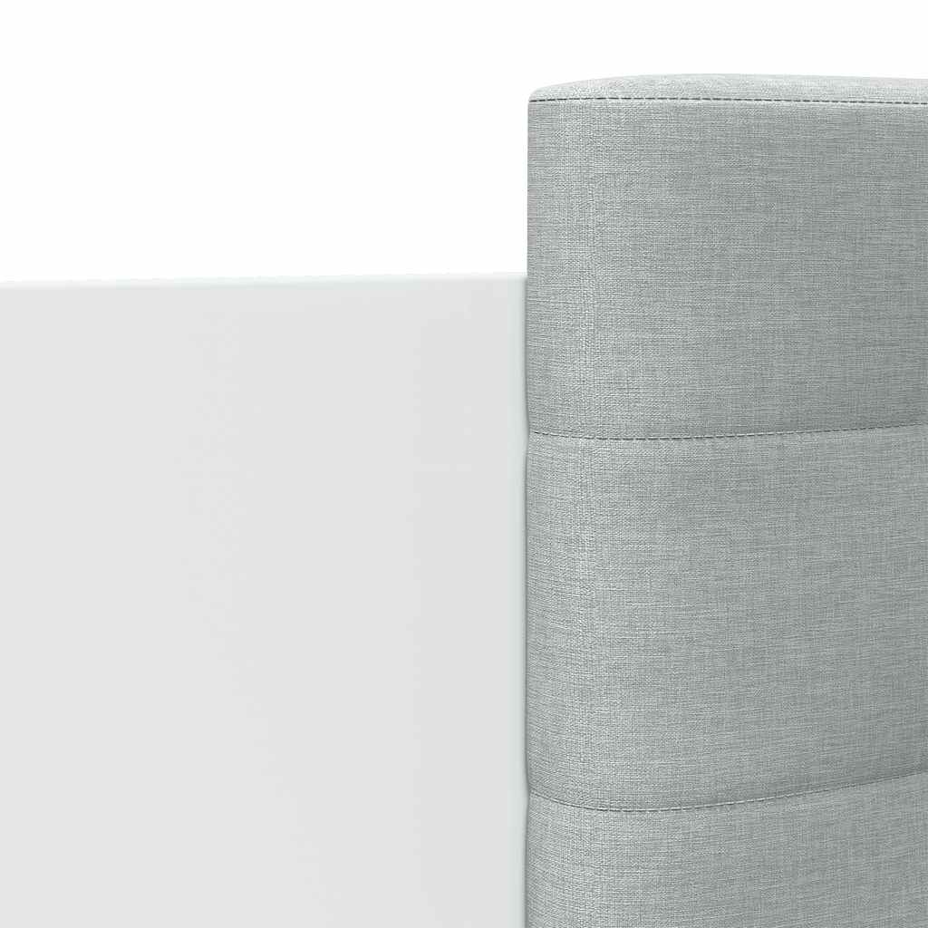 vidaXL Bed Frame with LED without Mattress White 150x200 cm King Size