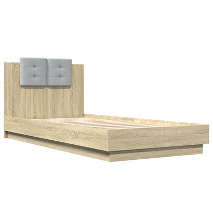 vidaXL Bed Frame | Sonoma Oak | Engineered wood, Plywood | Single | Bed Frame