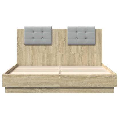 vidaXL Bed Frame | Sonoma Oak | Engineered wood | Small Double | Bed Frame