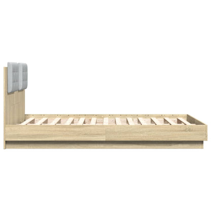 vidaXL Bed Frame | Sonoma Oak | Engineered wood | Small Double | Bed Frame