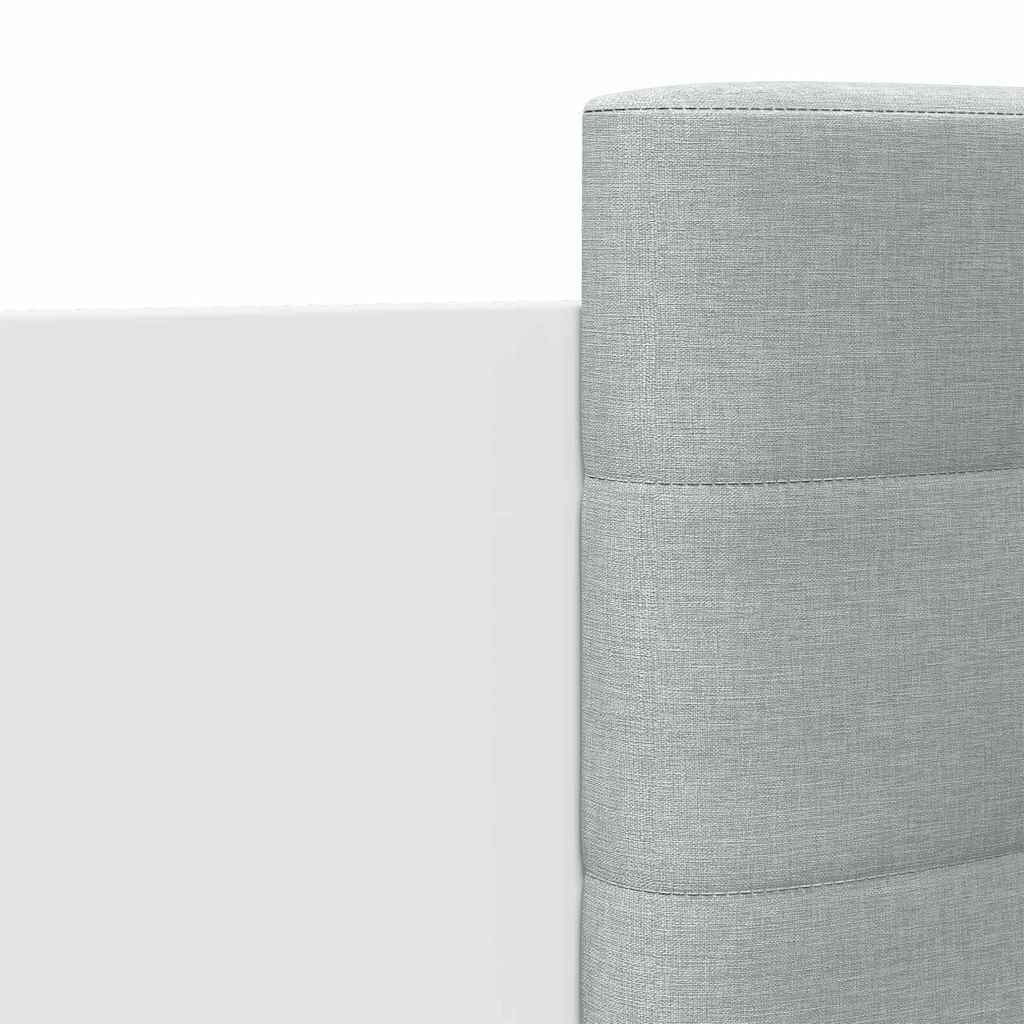 vidaXL Bed Frame with LED without Mattress White 90x190 cm Single