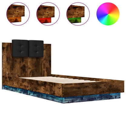 vidaXL Bed Frame | Smoked Oak | Engineered wood | Single | Bed Frame