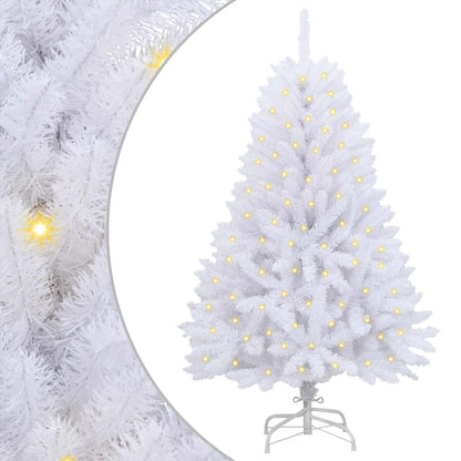 vidaXL Artificial Christmas Tree White 150 cm PVC and Metal
