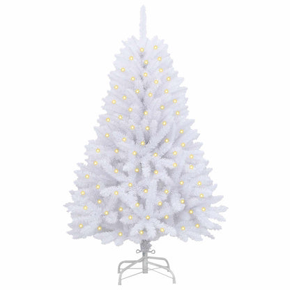 vidaXL Artificial Christmas Tree White 150 cm PVC and Metal