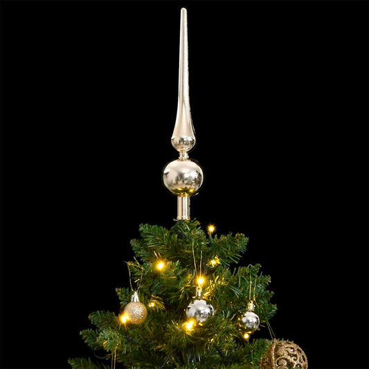 vidaXL Artificial Hinged Christmas Tree 150 LEDs & Ball Set 150 cm