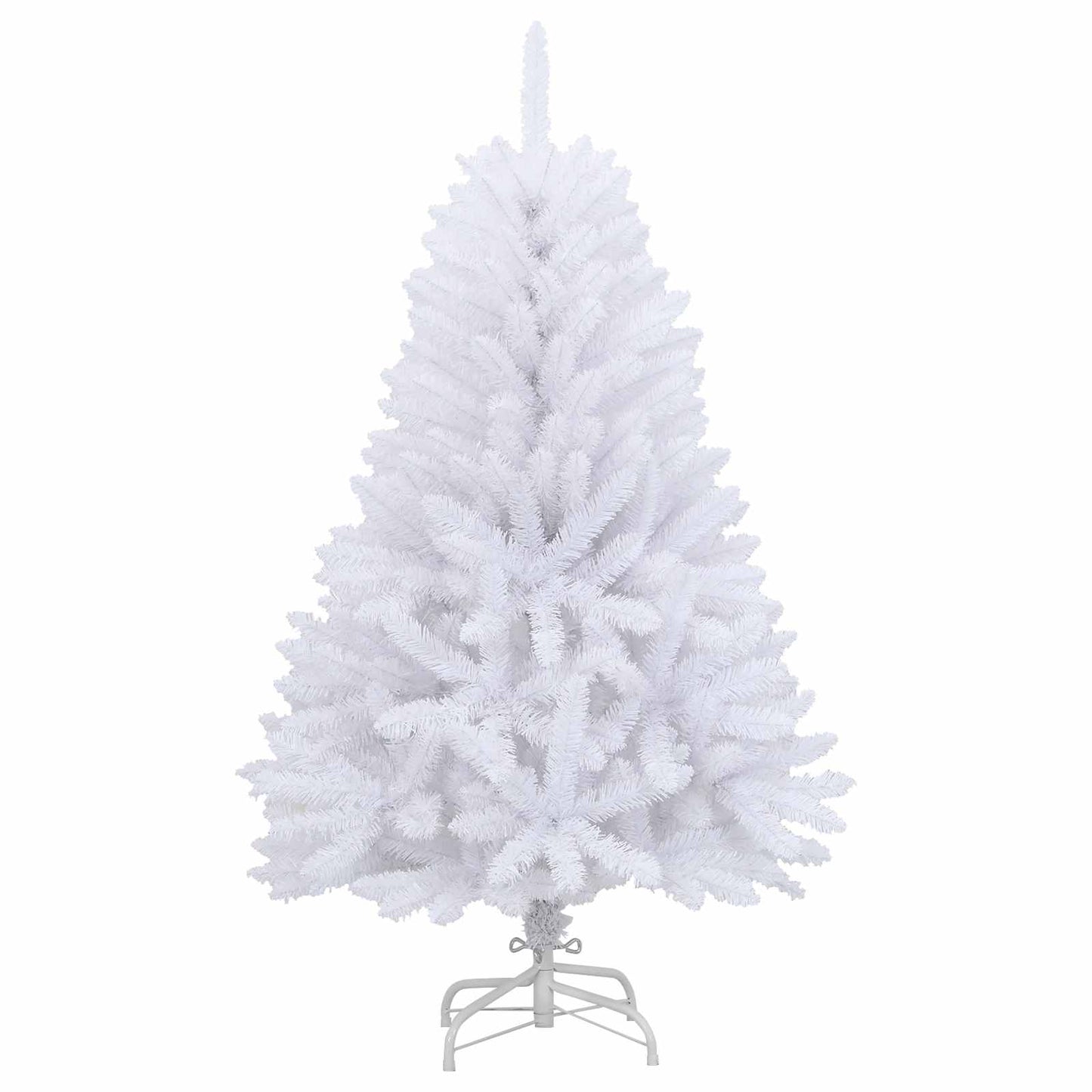 vidaXL Artificial Christmas Tree White 80 x 80 x 150 cm PVC and Metal