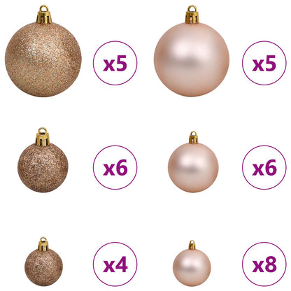 vidaXL Artificial Christmas Tree White 80 x 80 x 150 cm PVC and Metal