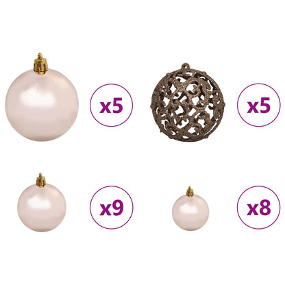 vidaXL Artificial Christmas Tree White 80 x 80 x 150 cm PVC and Metal