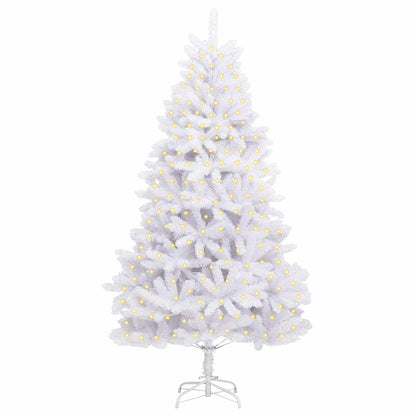 vidaXL Artificial Christmas Tree White 180 cm PVC and Metal