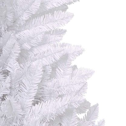 vidaXL Artificial Christmas Tree White 210 cm PVC and Metal