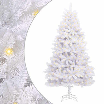 vidaXL Artificial Christmas Tree White 270 cm PVC and Metal