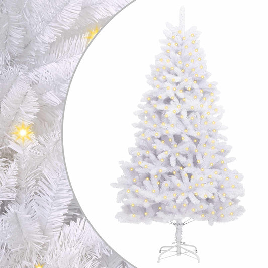 vidaXL Artificial Christmas Tree White 270 cm PVC and Metal