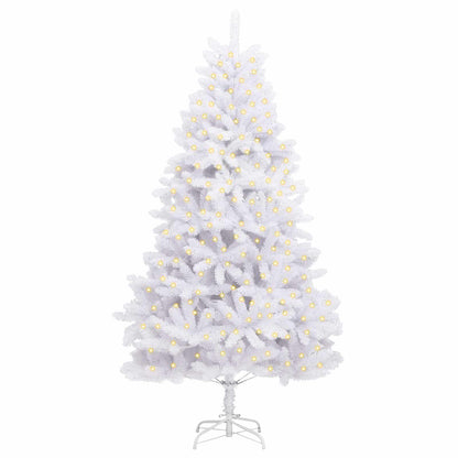 vidaXL Artificial Christmas Tree White 270 cm PVC and Metal