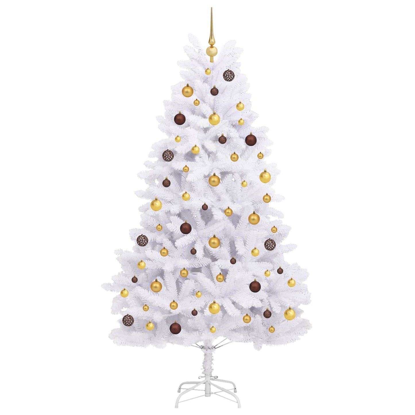 vidaXL Artificial Christmas Tree White 106 x 106 x 210 cm