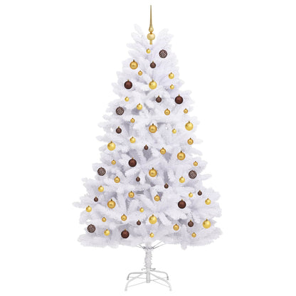 vidaXL Artificial Christmas Tree White 106 x 106 x 210 cm