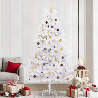 vidaXL Artificial Christmas Tree White 120 x 120 x 240 cm