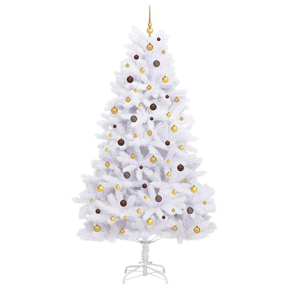 vidaXL Artificial Christmas Tree White 128 x 128 x 270 cm