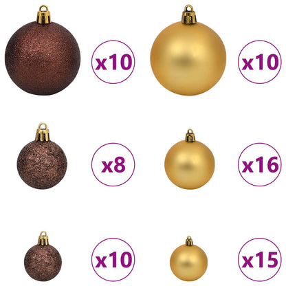 vidaXL Artificial Christmas Tree White 128 x 128 x 270 cm