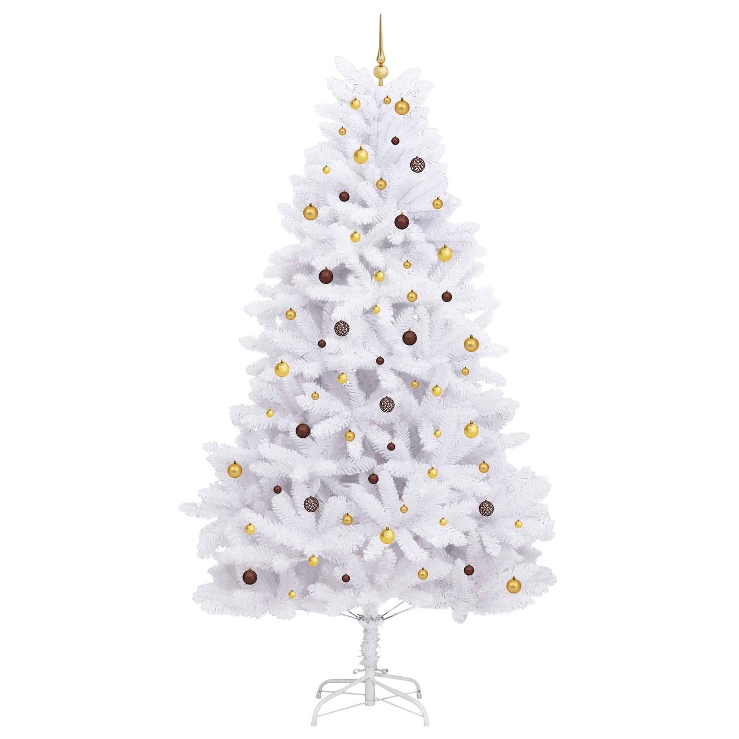 vidaXL Artificial Christmas Tree White 138 x 138 x 300 cm
