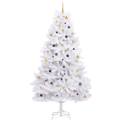 vidaXL Artificial Christmas Tree White 138 x 138 x 300 cm