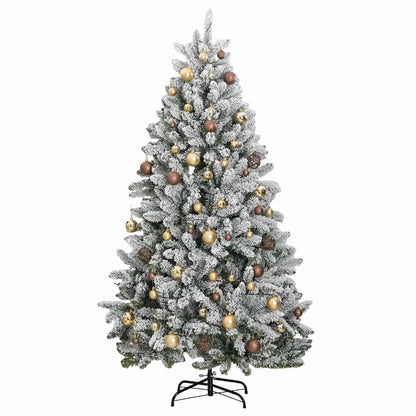 vidaXL Artificial Hinged Christmas Tree 300 LEDs & Ball Set 270 cm