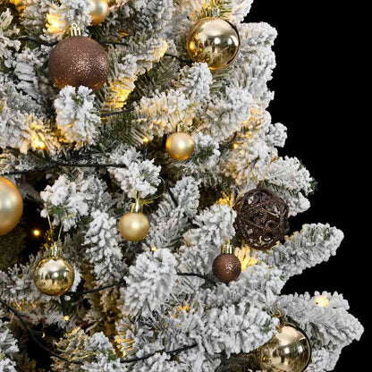 vidaXL Artificial Hinged Christmas Tree 300 LEDs & Ball Set 300 cm