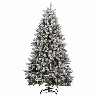 vidaXL Artificial Hinged Christmas Tree 300 LEDs & Ball Set 300 cm