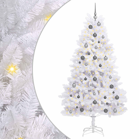 vidaXL Artificial Christmas Tree White 106 x 106 x 210 cm
