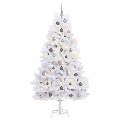 vidaXL Artificial Christmas Tree White 106 x 106 x 210 cm