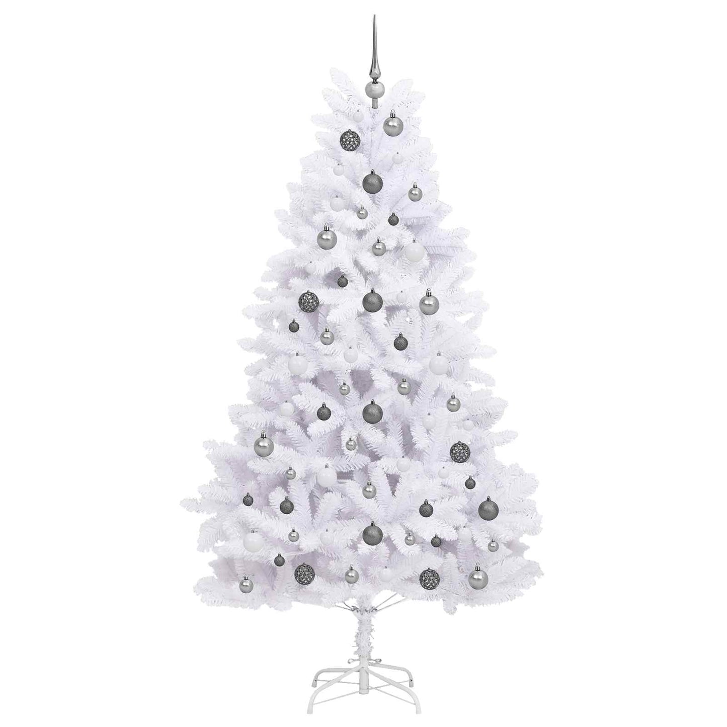 vidaXL Artificial Christmas Tree White 106 x 106 x 210 cm