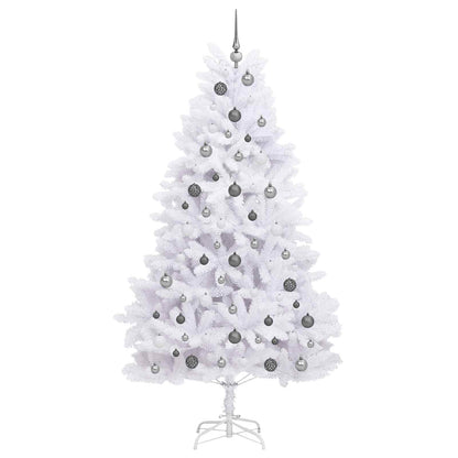 vidaXL Artificial Christmas Tree White 106 x 106 x 210 cm