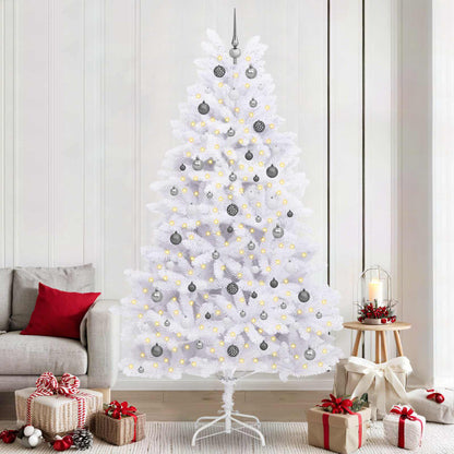 vidaXL Artificial Christmas Tree White 120 x 120 x 240 cm