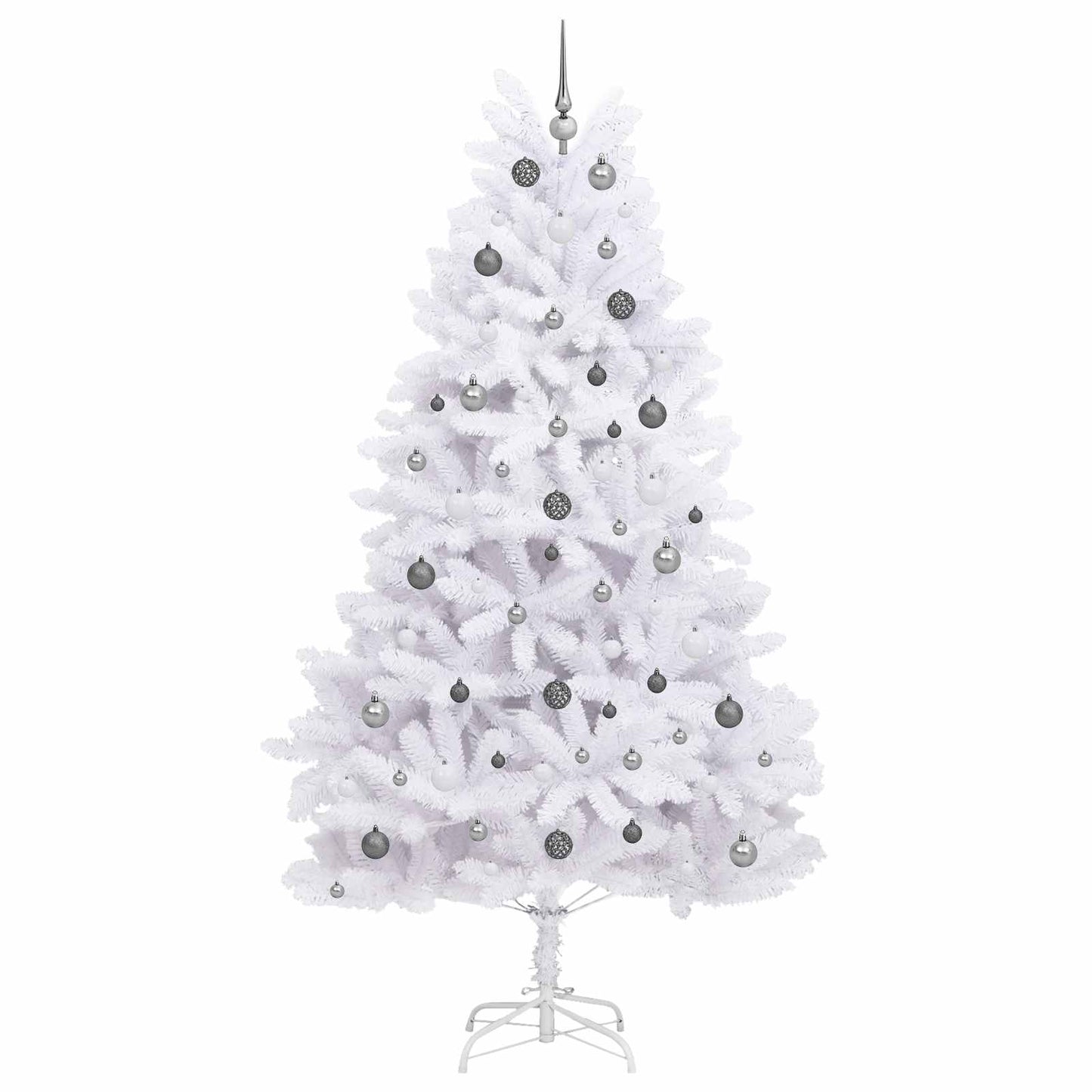 vidaXL Artificial Christmas Tree White 120 x 120 x 240 cm