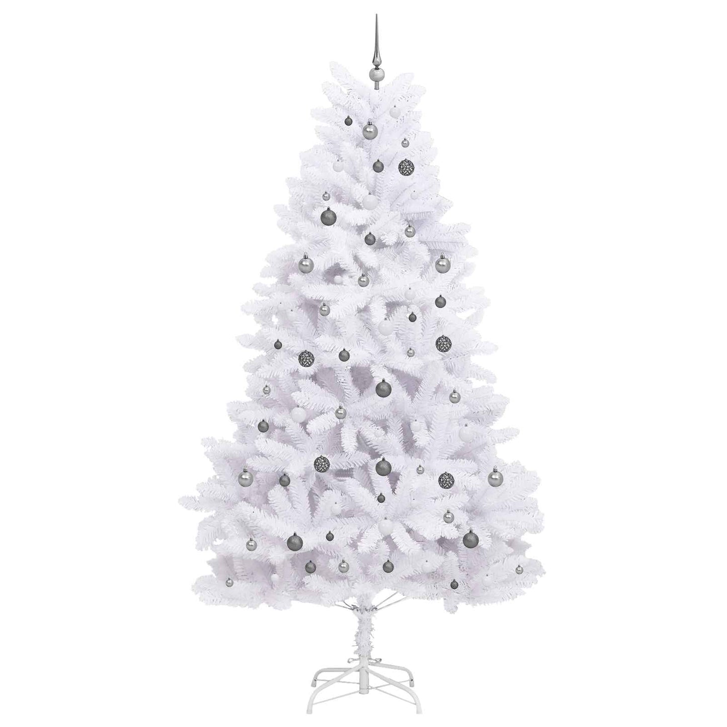 vidaXL Artificial Christmas Tree White 128 x 128 x 270 cm