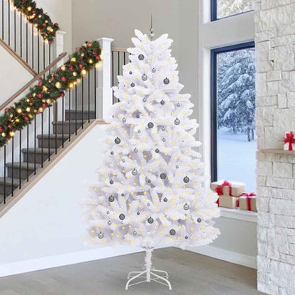 vidaXL Artificial Christmas Tree White 138 x 138 x 300 cm