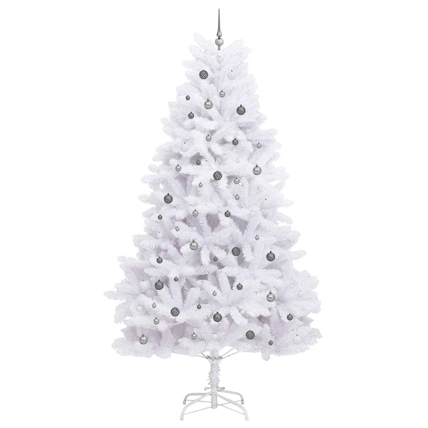vidaXL Artificial Christmas Tree White 138 x 138 x 300 cm