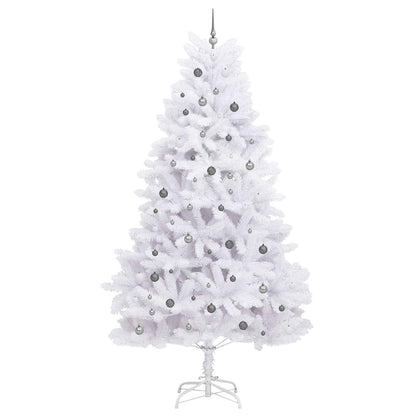 vidaXL Artificial Christmas Tree White 138 x 138 x 300 cm
