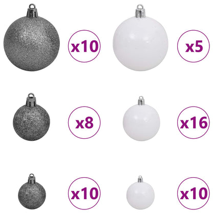 vidaXL Artificial Christmas Tree White 138 x 138 x 300 cm