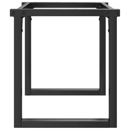 vidaXL Coffee Table Legs O-Frame 80x40x43 cm Steel