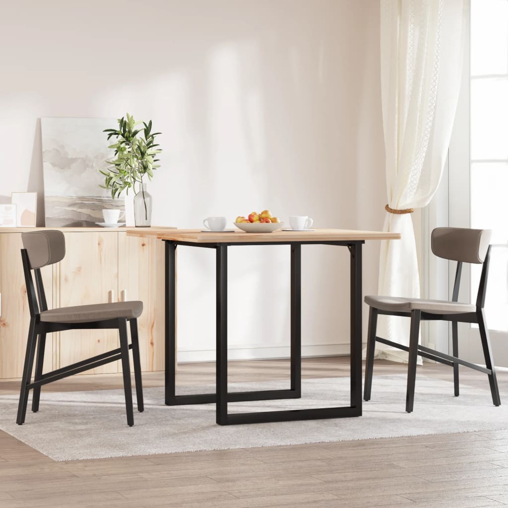 vidaXL Dining Table Legs O-Frame 60x60x73 cm Cast Iron
