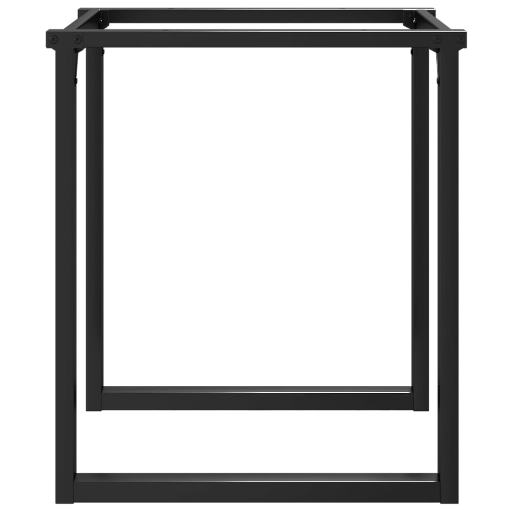 vidaXL Dining Table Legs O-Frame 70x70x73 cm Steel