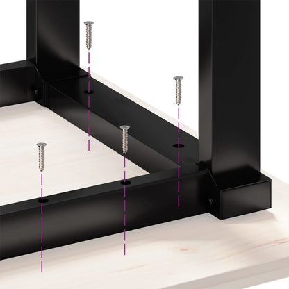vidaXL Dining Table Legs O-Frame 70x70x73 cm Steel