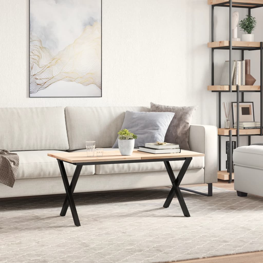 vidaXL Coffee Table Legs X-Frame 70x30x43 cm Steel