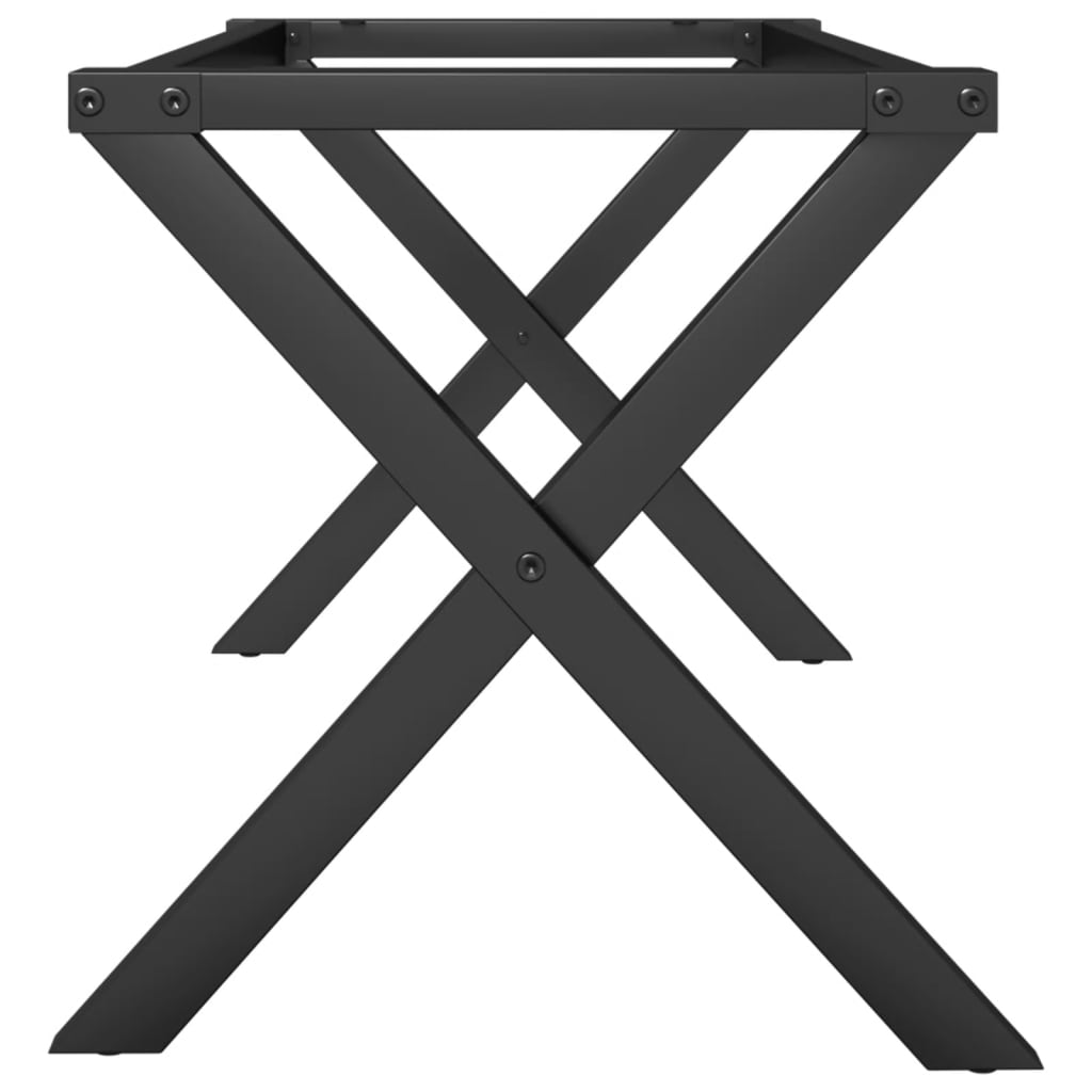 vidaXL Coffee Table Legs X-Frame 70x30x43 cm Steel