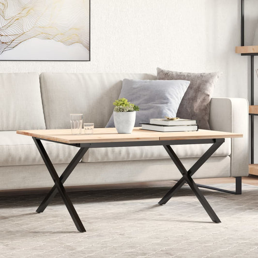 vidaXL Coffee Table Legs X-Frame 80x70x43 cm Steel