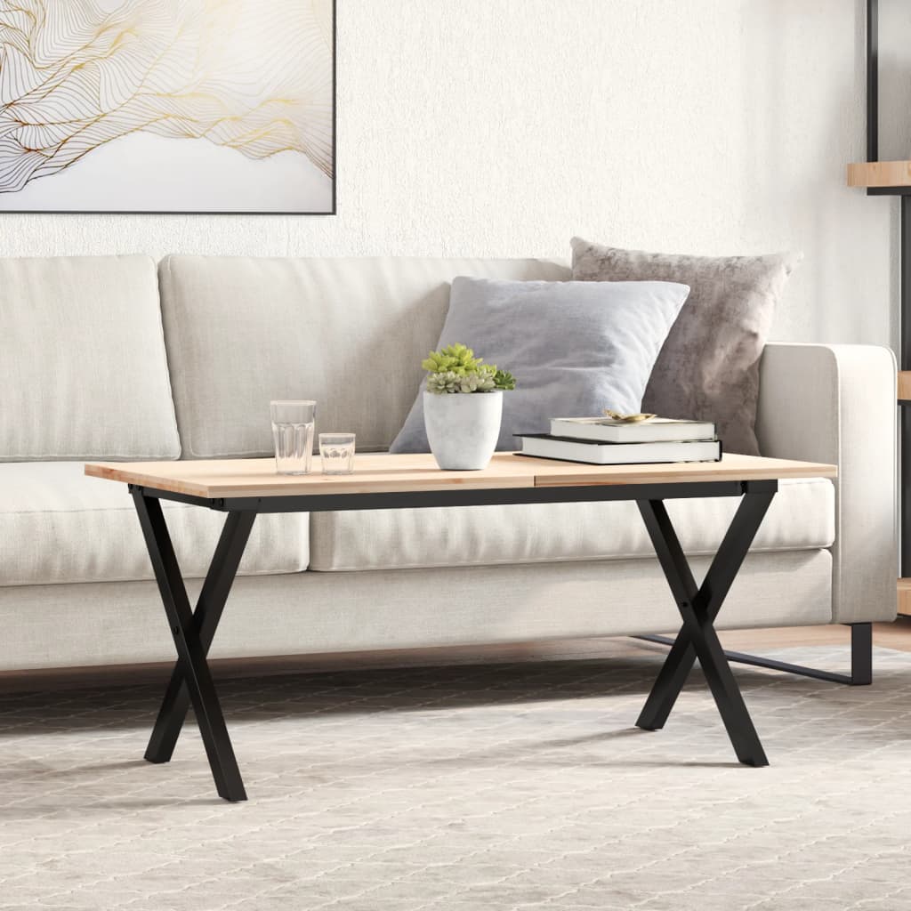 vidaXL Coffee Table Legs X-Frame 80x40x43 cm Steel
