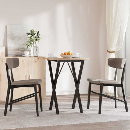 vidaXL Dining Table Legs X-Frame 40x40x73 cm Steel