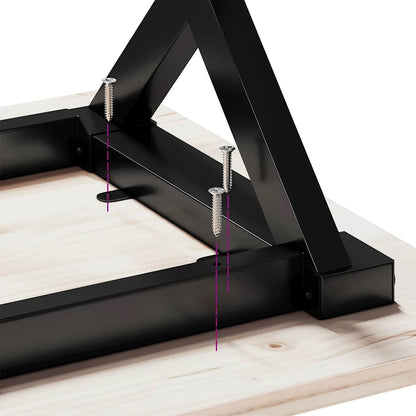 vidaXL Dining Table Legs X-Frame 40x40x73 cm Steel