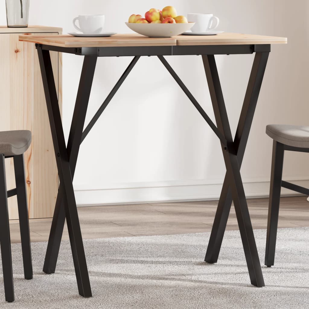 vidaXL Dining Table Legs X-Frame 50x40x73 cm Steel